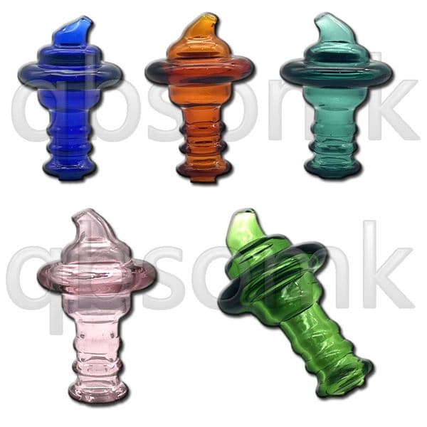 Hookahs Glass Bubble Carb Cap Hat Style With Hole Glass Dome For Quartz Banger Nails Water Pipes