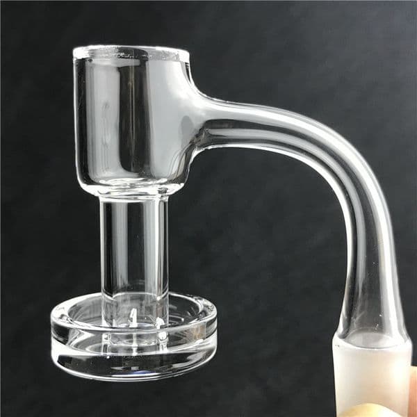 4mm Thick Bottom Quartz Terp Slurper Banger with Smoking HQ Fully Weld 20mm 2mm Beveled Top 3mm Walls Domeless Artwork Nails for Bongs