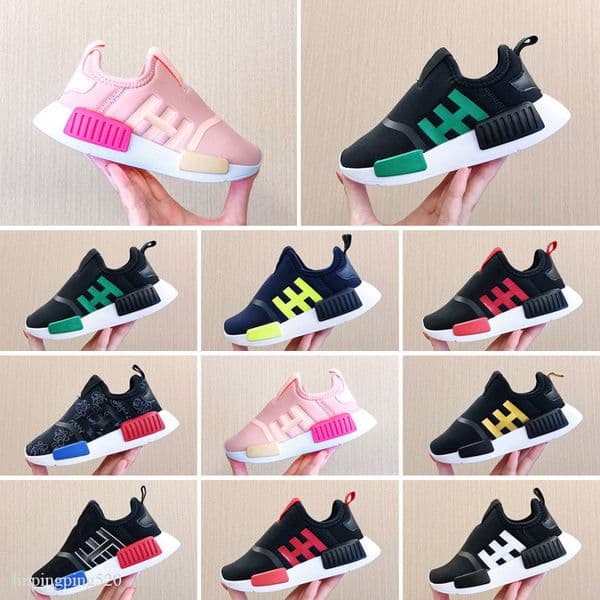 Boys Girls Toddler Originals Running Shoes Little Kid NMD 360 Infant Glow Pink Core Black Kids Childrens Baby Infants Size 22-35