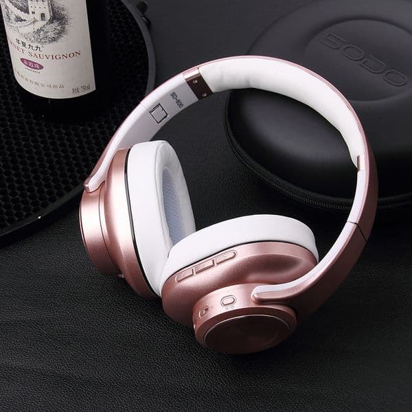 SODO ANC600 Bluetooth V5.0 Headphones Active Noise Cancelling Headphone Foldable HiFi Wireless Headset Over ear with microphone