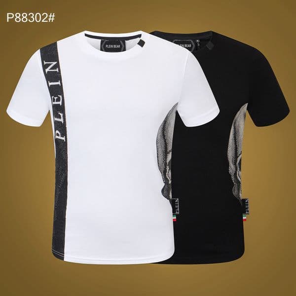 Plein Bear t Shirt Mens Designer Tshirts Brand Clothing Skull Men T-shirts Classical High Quality Hip Hop Streetwear Tshirt Casual Top Tees Pb 11272