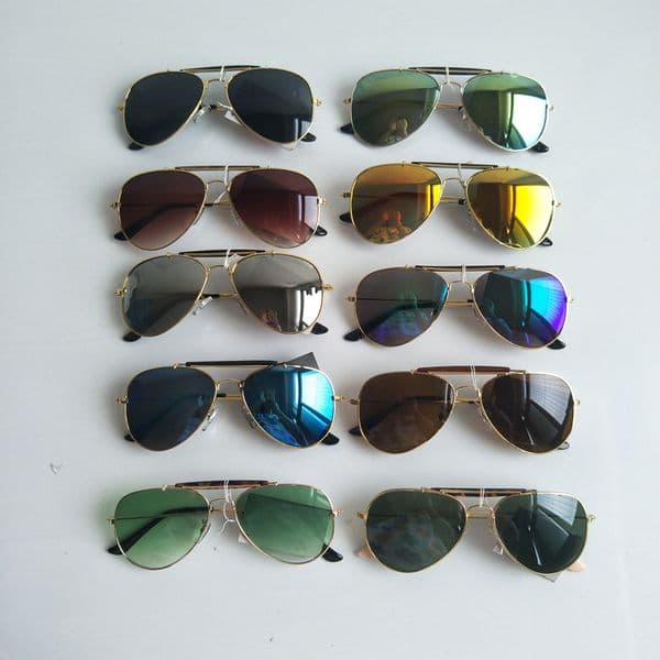 Classic Designer Sunglasses For Men Metal Frame Resin Pilot Sun Glasses Uv Protection Brand Women Eyewear