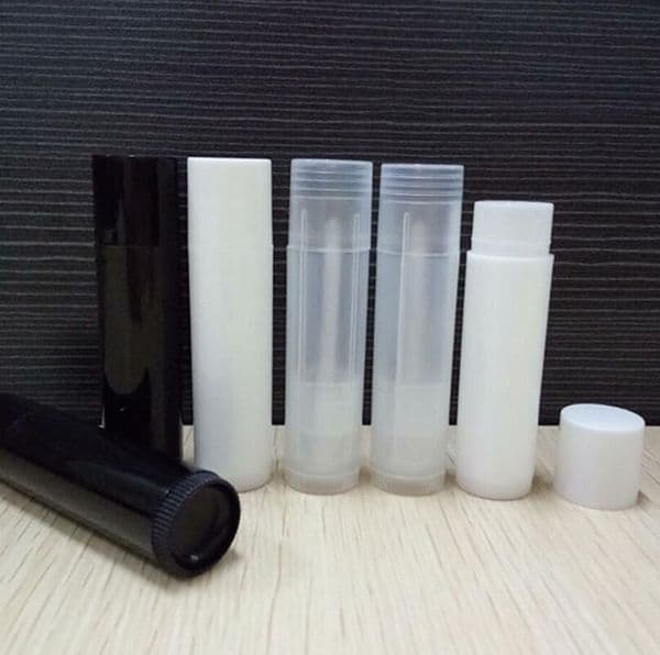 5000pcs 5g PP Lipstick Tube Plastic Transparent Refillable Empty Lip Balm Brush Gloss Packaging Bottle New Botella