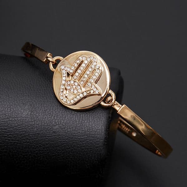 Luxury Jewelry Korean Version Simple Personality Diamond Inlaid Round Brand Bergamot Openable Bracelet Mori Series Small Light Luxury Large Size