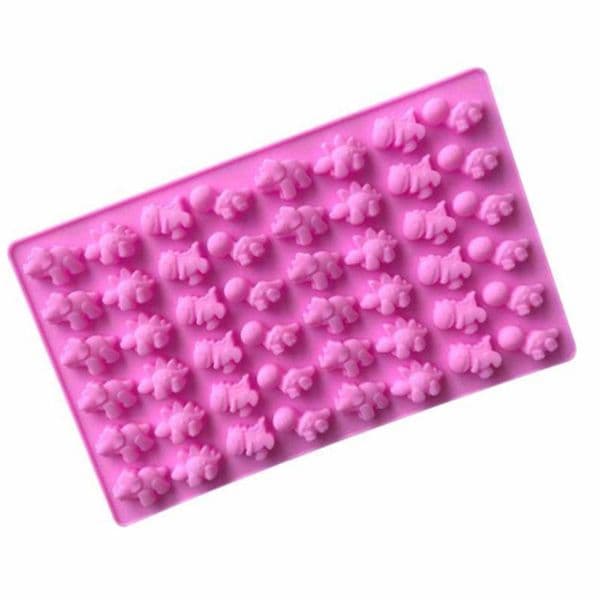 2021 Dinosaur Gummy Mold Silicone Non-stick BPA Free Gummie Candy Chocolate Molds Ice Cube Dinosaurs Gelatin Trays