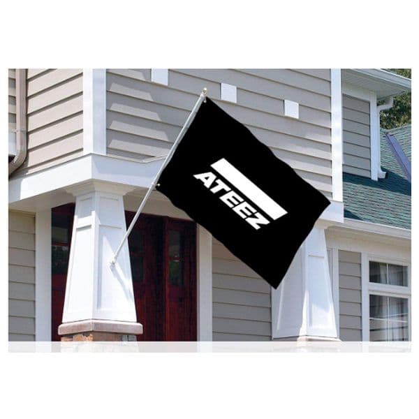 Ateez Any Terrace Or Balcony 3' x 5'ft Flags 100D Polyester Outdoor Banners High Quality Vivid Color With Two Brass Grommets