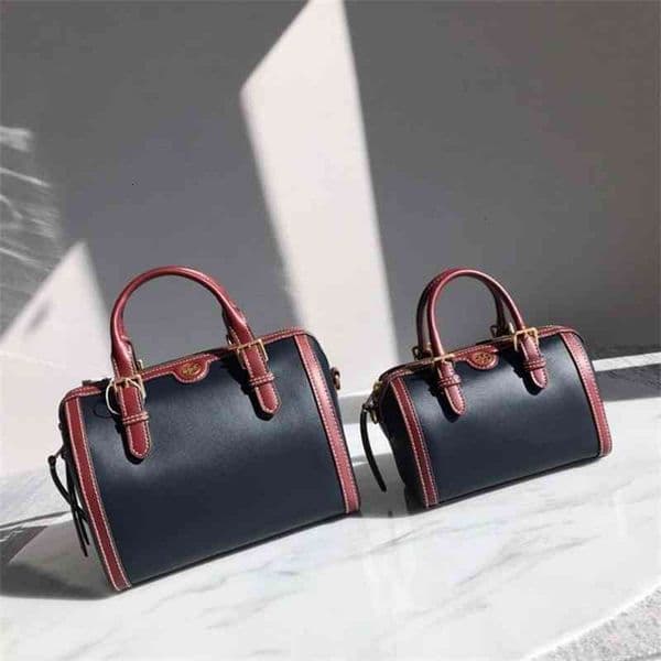 New Tb Women's Pillow Bag Cowhide Portable Handbag Single Shoulder Messenger Fashion Leather