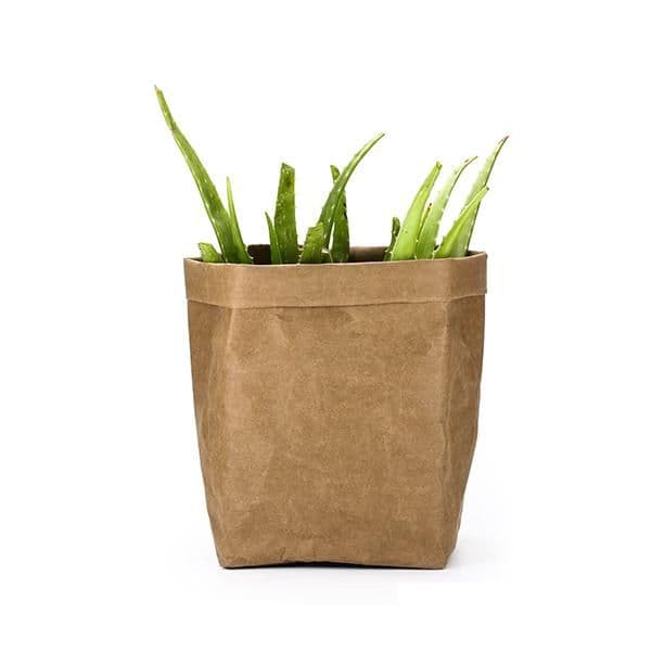 2021 Kraft Paper Bags Plant Stand Washable Flower Planter Succulent Pot Indoor Plants Holder Home Kitchen Basket Paper Bags