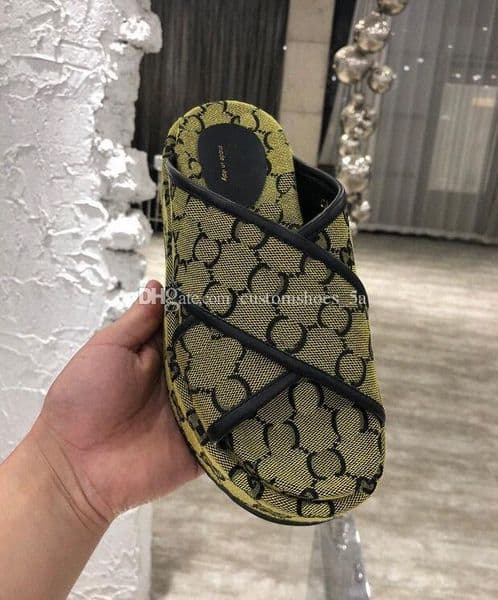 Top version slippers men women Platform shoes embroidered leather high-quality designer brand summer sandals--2620 L2OF#