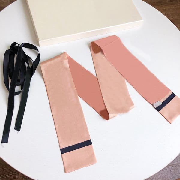 Designer scarf Luxury brand scarfs women's fashion scarves Plaid letter simple style imitation silk material size 8*120cm