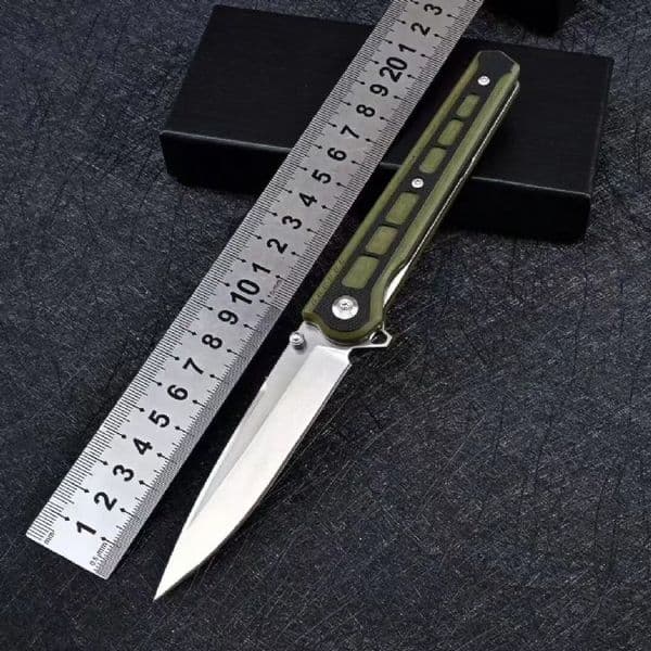 Special Offer High Quality Flipper Folding Knife D2 Stone Wash Blade G10 + Stainless Steel Handle Ball Bearing Fast knife Open EDC Pocket Knives