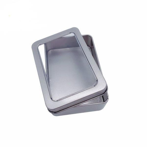 Open Window Metal Storage Boxes Tin Steel box display packaging can RH5331