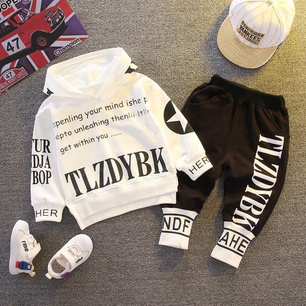 Toddler Baby Clothing Set Boys Clothes Autumn Kids Tracksuit Girls Hooded+Pant 2pcs Outfit