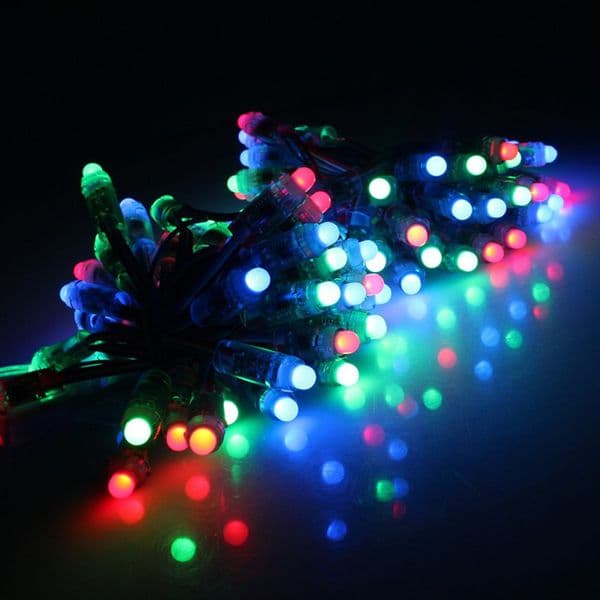 100pcs 100ct DC5V WS2811 regulated bullet led pixel modules nodes,18awg with ray wu/paul zhang/xconnect co