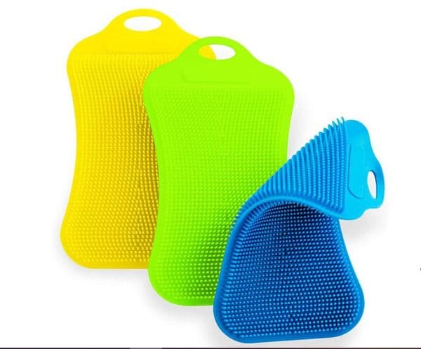 kitchen Food-Grade Silicone Washing dishes good quality Tools Brush for Cleaning Scrub Accessories Reusable Supplier LLE9965