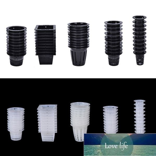 10Pcs Mesh Pot Net Cup Basket Hydroponic System Garden Plant Grow Vegetable Cloning Foam Insert Seed Germinate Nursery Pots