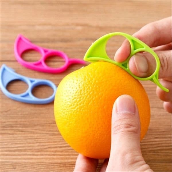Kitchen Tool Mouse Shape Lemons Orange Citrus Opener Slicer Cutter Quickly Stripping Fruit Skin Remover Knife DH3880