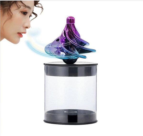 Pneumatic gyro top vent toys colorful black technology Unzip wind blowing decompression artifact toy gift for adults and children