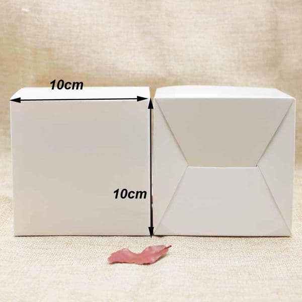 Gift Wrap 30PCS White Paper Box Gold/kraft/black Wedding Gift/candy Favors Display Packing 10*10cm Size1