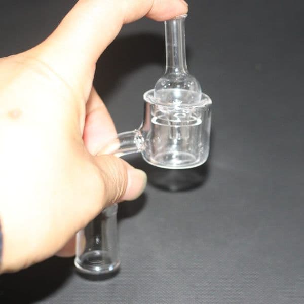 top quality doubledeck quartz banger for bong smoking with carb cap nail 10mm 14mm 18mm male female terp pearl insert glass bubble