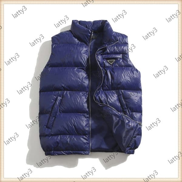 Mens Designers Vest Women Brand Sleeveless Down Jacket Triangle Padded Down Vests Winter Casual Coats Male Waistcoat Luxurys Cotton Vest