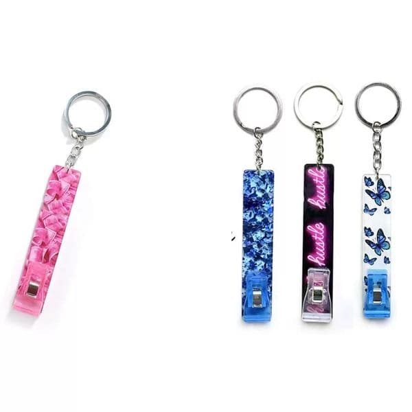 Wholesale Nail Treatments Women Fashion Acrylic Jewelry Blunt Holder ATM Credit Card Puller Grabber Roach Clip for Long