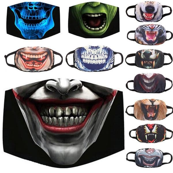 Mask Products Non Mainstream Cotton Dustproof Mouth Cover Male Female Creative Expression Personality Masks 13 Colors for Choose