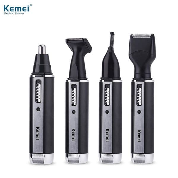 Kemei KM-6630 4in1 electric nose USB rechargeable razor razor mens facial care tools