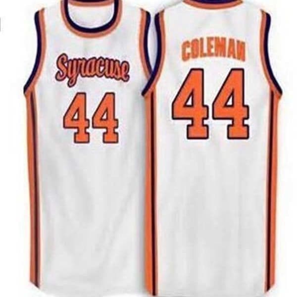 Sjzl98 #44 Derrick Coleman Orange 1996 Vintage Basketball Jersey College Throwback Stitched Jerseys Customized Any Name And Number