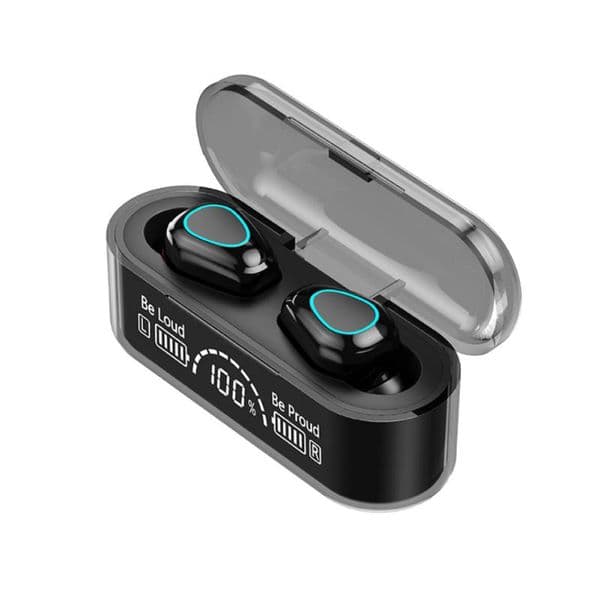 G35B TWS Wireless Earphone Bluetooth compatible 5.2 Headphone Large Screen Digital Display Breathing Light Sports Headset