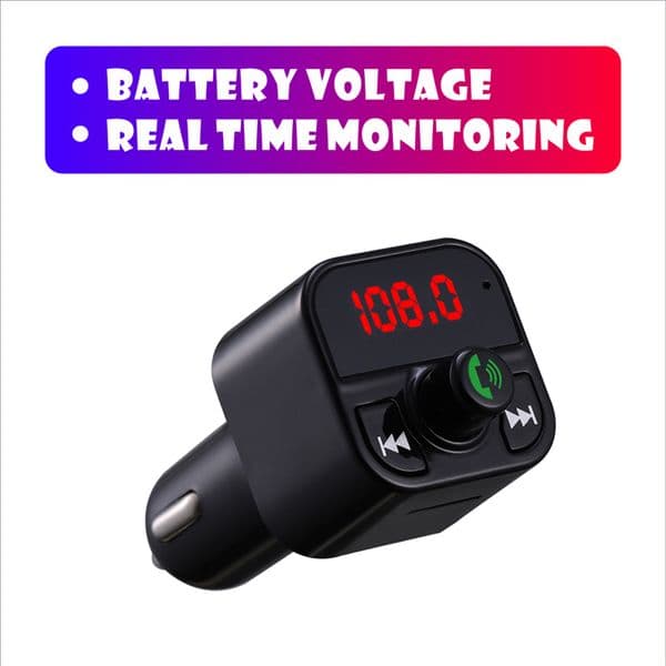 2022 X5 B5 Bluetooth-compatible 5.0 FM Transmitter Car MP3 Player Wireless Handsfree Audio Receiver USB Fast Charge TF U Disk Play