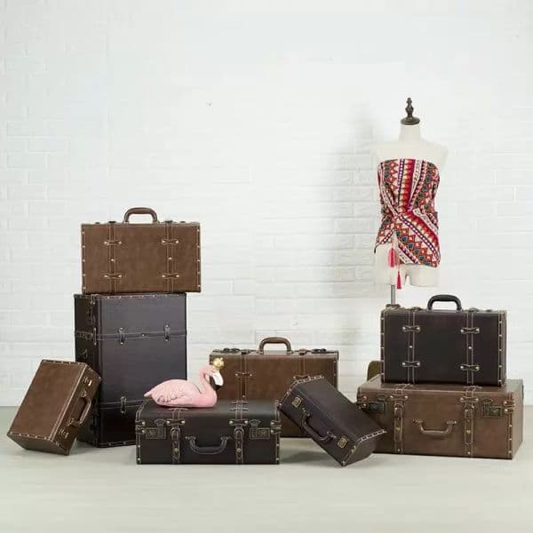 Brown Flower MOl beauty case suitcase travel COTTON BAG watch Carrying briefcase handle hori grid Luggage Handbags Shoulder Bags Purse jewel