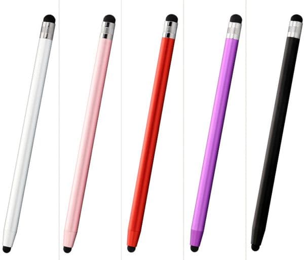 Universal Pencil Double Dual Silicone Head Touch Capacitive Screen Stylus Pen For Smartphone Tablet