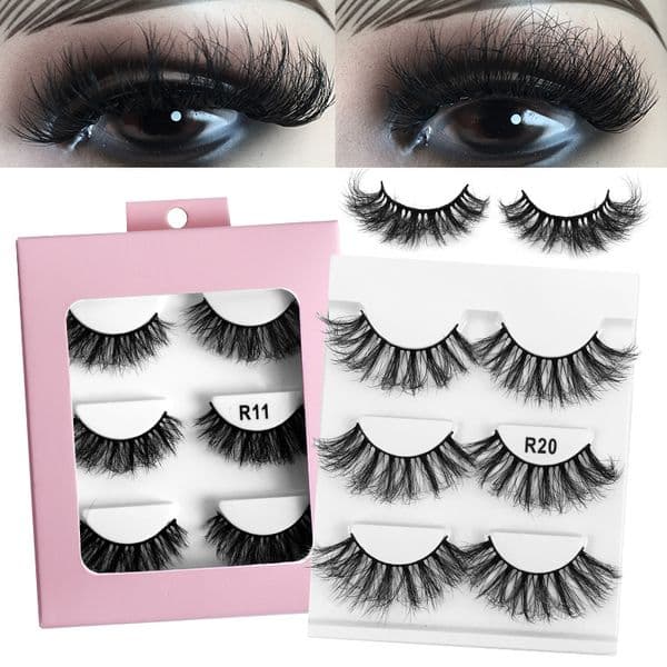 Thick Curling Up Fake Eyelashes Soft & Vivid Messy Crisscross Hand Made Reusable Multilayer 3D False Lashes Full Strip Eyelash Extensions Makeup for Eyes DHL