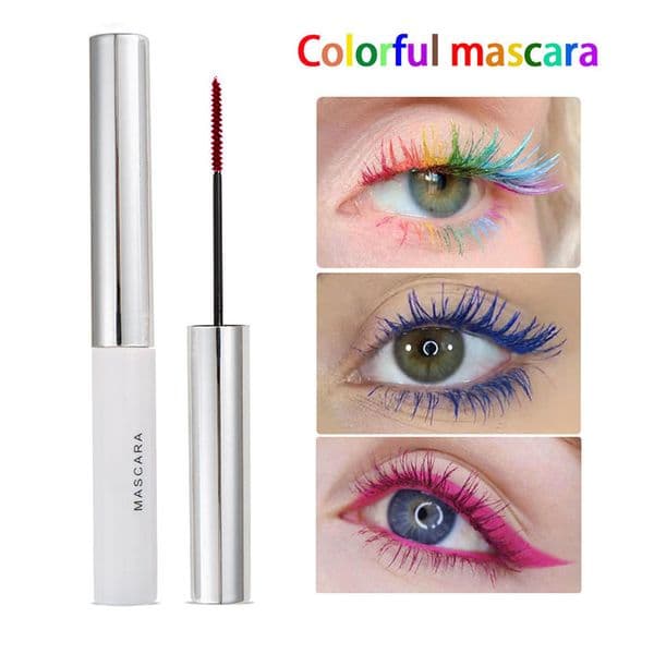 Hot 5ml Colored Mascara Long Lasting Eyes Makeup Curling Eye Lash Dense Curly Slender Not Smudged Waterproof Mascara Cream Face Cosmetic For Party Wholesale ZL0861