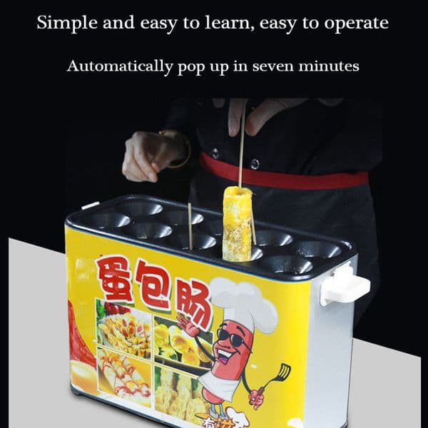 Electric Baking Pans Commercial baked Egg Sausage Maker Hot dogs baking Machine Omelet breakfast Eggs Roll Omelette