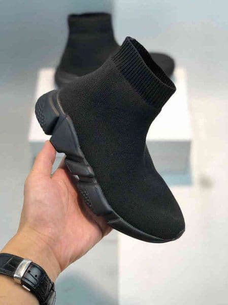 Fashion boots for Kids Speed Trainer sock shoes Toddler Boys Girls Youth socks sneakers triple black red Kids Children designer shoes 24-35