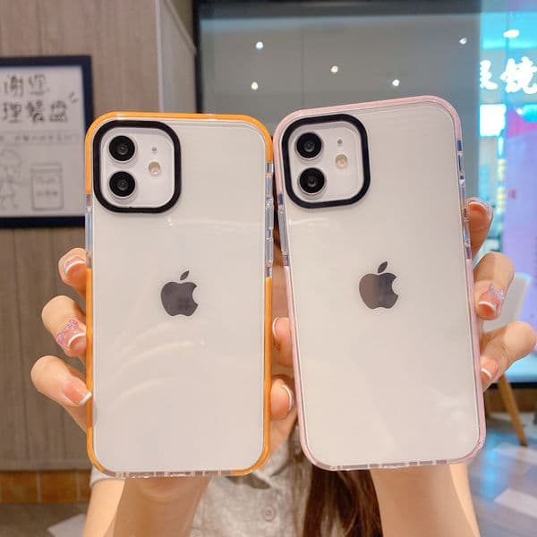 Transparent Clear Shockproof TPU Cases 2022 New Mix Color for iPhone 13 Pro Silicone Strong Protective Cover Max Mini