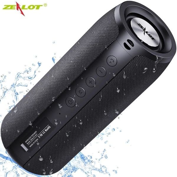 ZEALOT S51 Powerful Bluetooth Speaker Bass Wireless Portable Subwoofer Waterproof Sound Box Support TF TWS USB Flash Drive