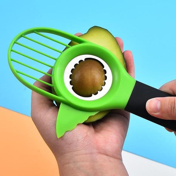 3 In 1 Avocado Slicer Multi-function Fruit Cutter Tools Knife Plastic Peeler Separator Shea Corer Butter Gadgets Kitchen Vegetable Tool ZL0771