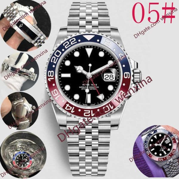 mens watches 40mm Batman luxury watch Small Pointers adjusted separately 2813 automatic Stainless Steel montre de luxe Waterproof