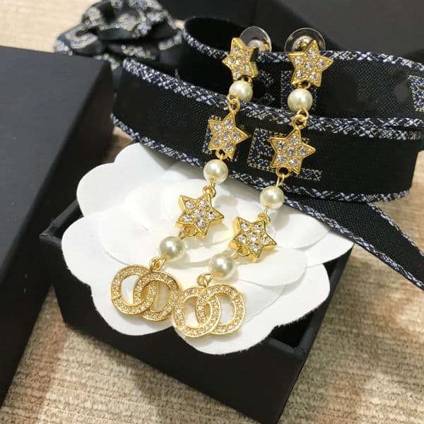 Luxury Brand Designer Earrings Geometric Classic Women Crystal Rhinestone Earrings Wedding Party Jewelry3