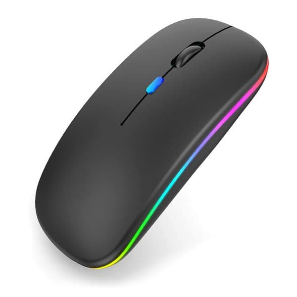Bluetooth Wireless Mice With USB Rechargeable RGB Mouse For Computer Laptop PC MacBook Gaming Mouse Gamer 24Ghz 1600dpi Epacket