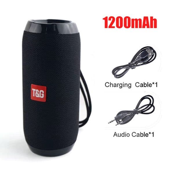 Portable Speaker Wireless Bluetooth compatible Subwoofer Outdoor Waterproof Loudspeaker Stereo Surround Support FM RadioTF for Mobile Smart Cell Phone PC Laptop