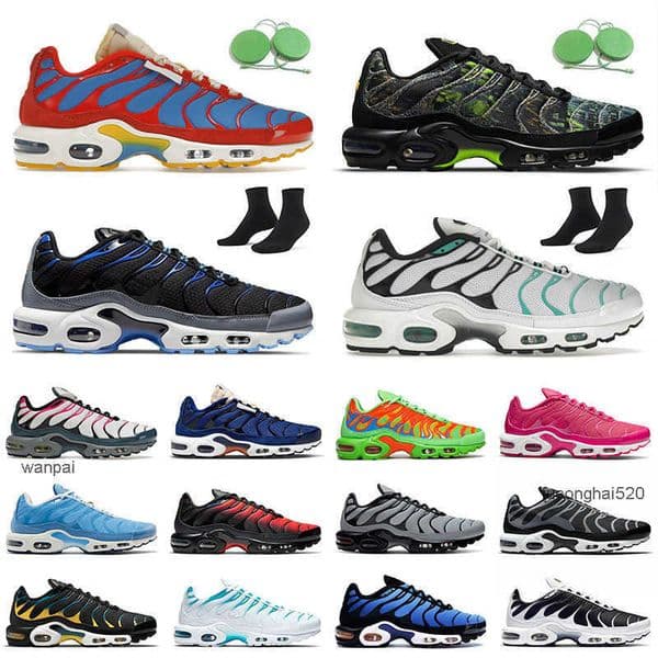 Tn Plus Tns Professional Runners Running Shoes Hyper Jade Triple White Midnight Navy Black Volt Sports Oreo Bred Original OG Sneakers Men