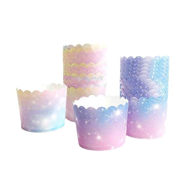 Starry Sky Paper Cake Baking Cup Cupcake Muffin Cases Disposable Wrappers for Party Wedding Festival XBJK2203