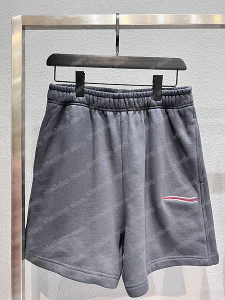22ss Mens Women designer Shorts pants sea wave Embroidery Spring summer cotton Pant Casual Trousers black white gray xinxinbuy XS-L