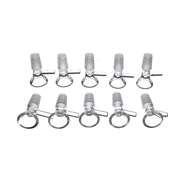 14mm Male Joint Tobacco Bowl Clear Glass Bowls Pyrex Smoking Pipes Thick Glass Hookah Shisha Bong Adapter Transparent Water Bubbler Smoke Tube Wholesale Gift