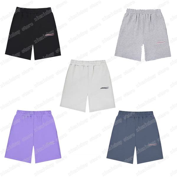 22ss Mens Women designer Shorts pants Paris sea wave Embroidery Spring summer cotton Pant Casual Trousers xinxinbuy XS-L
