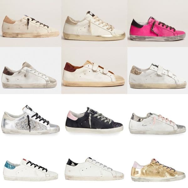 goldenstar clog golden gooose gooseshoe women designer shoe sneaker luxury pink trainers sequin classic white do old dirty casual goldengoosesneaker gooses RH4O